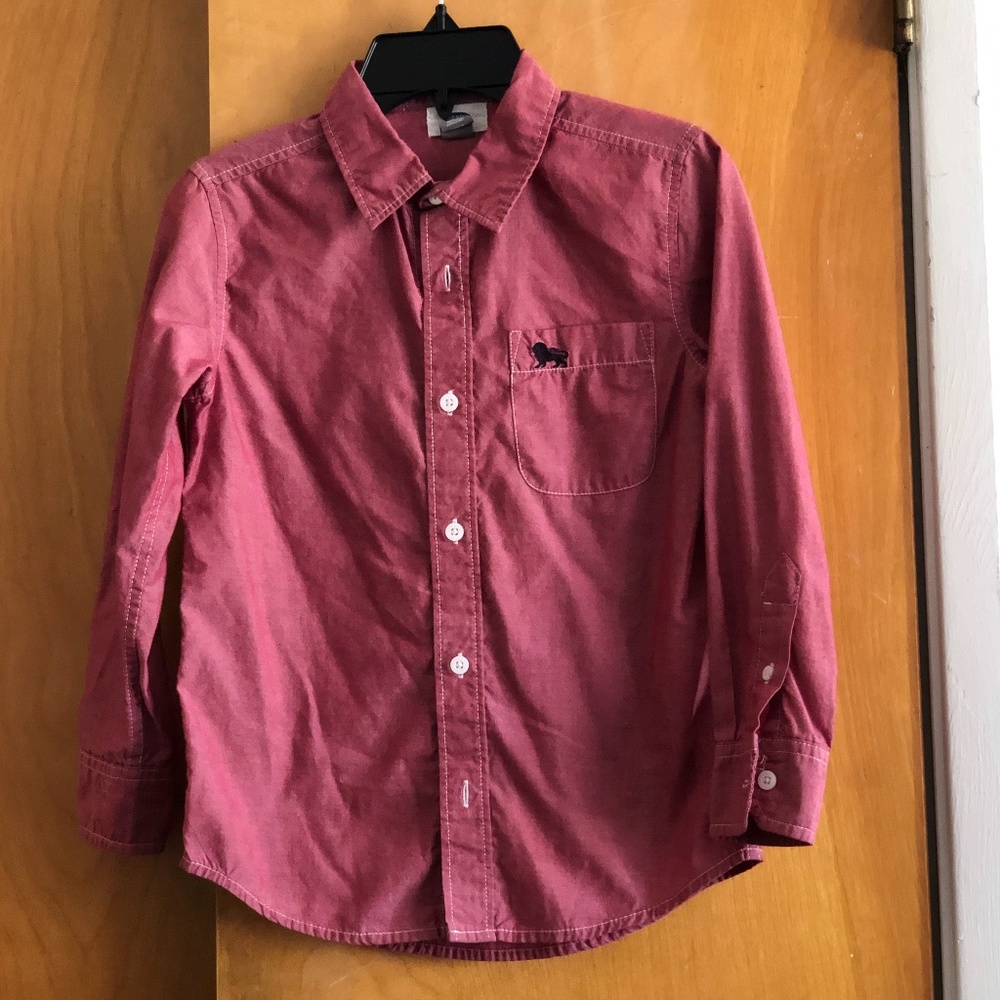 Red dress shirt